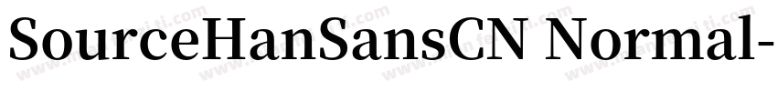 SourceHanSansCN Normal字体转换